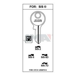 Ébauche de clé JMA SIS-6D – vue groupée