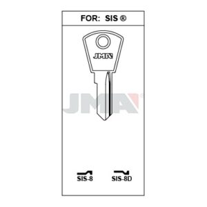 Ébauche de clé JMA SIS-8D – vue groupée