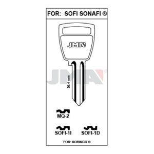 Ébauche de clé JMA SOFI-1D – vue groupée