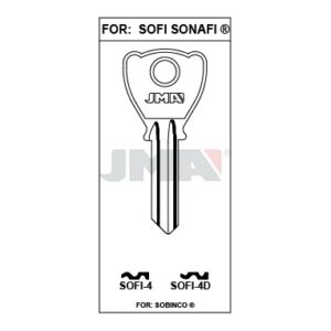 Ébauche de clé JMA SOFI-4 – vue groupée
