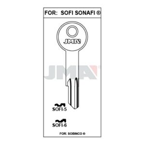 Ébauche de clé JMA SOFI-6 – vue groupée