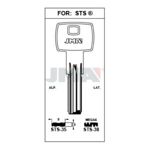Ébauche de clé JMA STS-35 – vue groupée