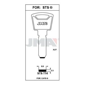 Ébauche de clé JMA STS-T14 – vue groupée