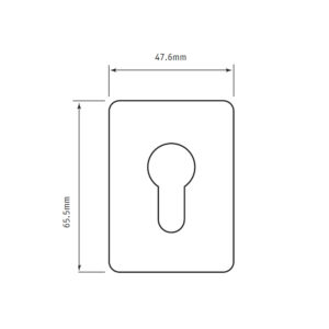 Slotenonline | Rosace adhésive Type 1 | Inox, noir ou blanc – Image 2