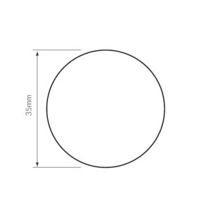 Slotenonline | Rosace adhésive Type 11 | Inox, noir ou blanc – Image 2