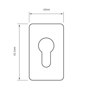 Slotenonline | Rosace adhésive Type 3 | Inox, noir ou blanc – Image 2