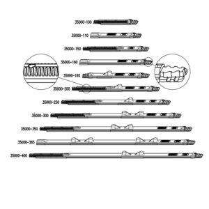 Sobinco 35000 | Tringles pour ferrures Chrono | 11 longueurs