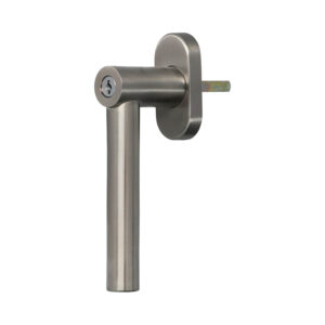 Sobinco 1852CYL | Poignée de fenêtre à clé en inox avec carré de 7 mm | Sobinox