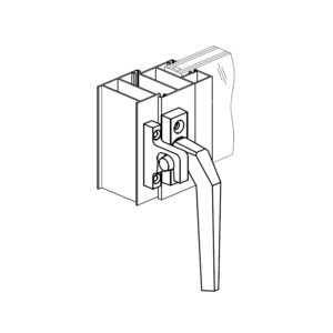 Sobinco 519C | Gâche pour fermeture à galet 517 | Argent ou noir mat – Image 5