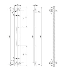 Sobinco F1001427 | Jeu de 2 gâches de rénovation pour conversion de la 8431 vers la 8401 – Image 3