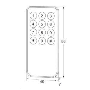 Télécommande Maasland TCR86 | Pour lecteur de badge Flexess Pebble – Image 2