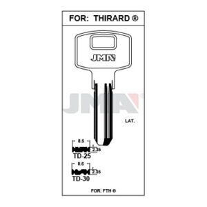 Ébauche de clé JMA TD-25 – vue groupée