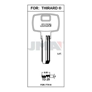 Ébauche de clé JMA TD-29 – vue groupée
