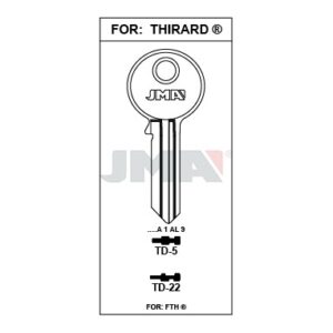 Ébauche de clé JMA TD-5 – vue groupée