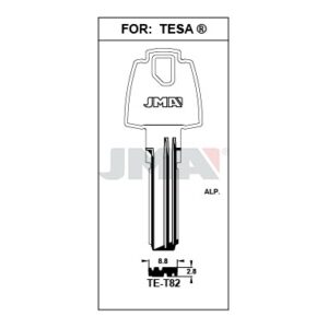 Ébauche de clé JMA TE-T82 – vue groupée