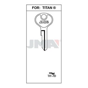 Ébauche de clé JMA TIT-7D – vue groupée