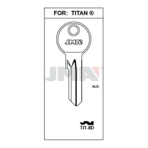 Ébauche de clé JMA TIT-8D – vue groupée