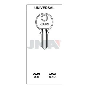 Ébauche de clé JMA U-1D – vue groupée
