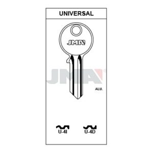 Ébauche de clé JMA U-4D – vue groupée