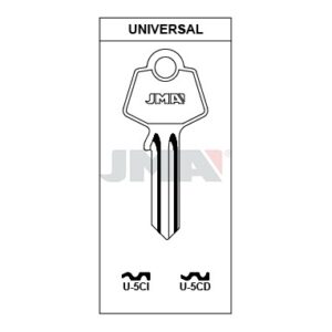 Ébauche de clé JMA U-5CD – vue groupée