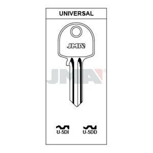 Ébauche de clé JMA U-5DI – vue groupée