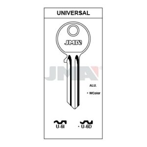Ébauche de clé JMA U-6D – vue groupée