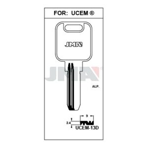 Ébauche de clé JMA UCEM-13D – vue groupée