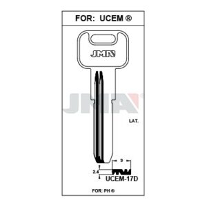 Ébauche de clé JMA UCEM-17D – vue groupée