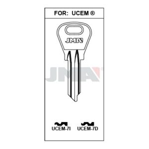 Ébauche de clé JMA UCEM-7I – vue groupée