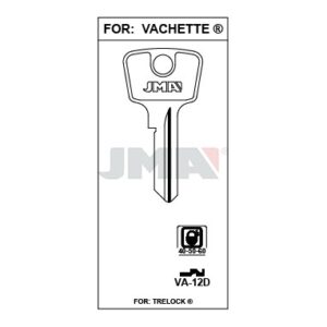 Ébauche de clé JMA VA-12D – vue groupée