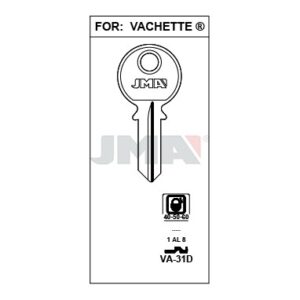 Ébauche de clé JMA VA-31D – vue groupée