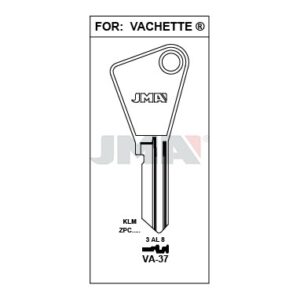 Ébauche de clé JMA VA-37 – vue groupée