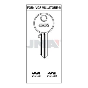 Ébauche de clé JMA VGF-4D – vue groupée