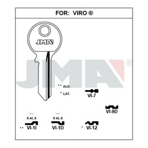 Ébauche de clé JMA VI-9D – vue groupée