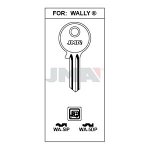 Ébauche de clé JMA WA-5DP – vue groupée