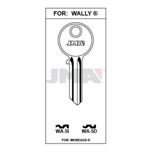 Ébauche de clé JMA WA-5D – vue groupée