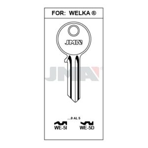 Ébauche de clé JMA WE-5I – vue groupée