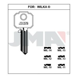 Ébauche de clé JMA WIL-13 – vue groupée