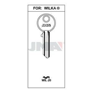Ébauche de clé JMA WIL-20 – vue groupée