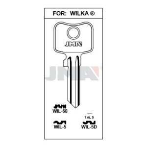 Ébauche de clé JMA WIL-5 – vue groupée