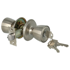 Weiser A530 DLB | Serrure à bouton | Clé + bouton tournant | 32D | Axe 60 mm