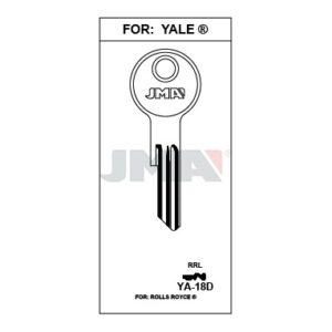 Ébauche de clé JMA YA-18D – vue groupée