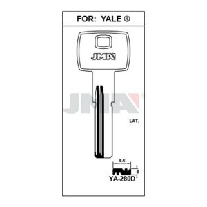 Ébauche de clé JMA YA-280D – vue groupée