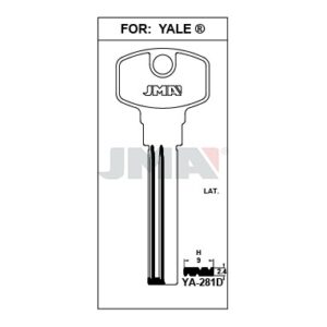 Ébauche de clé JMA YA-281D – vue groupée