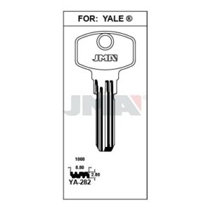 Ébauche de clé JMA YA-282 – vue groupée