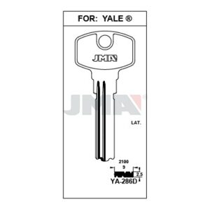 Ébauche de clé JMA YA-286D – vue groupée