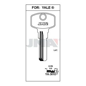 Ébauche de clé JMA YA-301D – vue groupée