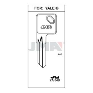 Ébauche de clé JMA YA-34D – vue groupée