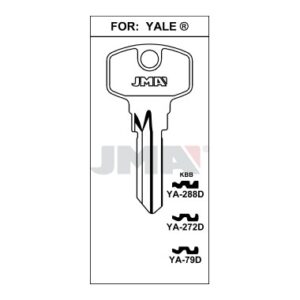 Ébauche de clé JMA YA-79D – vue groupée
