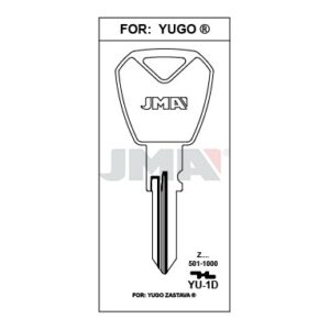 Ébauche de clé JMA YU-1D – vue groupée